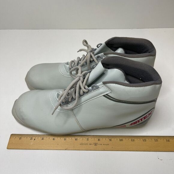 Artex Men's Ski Snow Shoes White Gray Lace Up Approx. Size13" Men Size - Picture 13 of 13